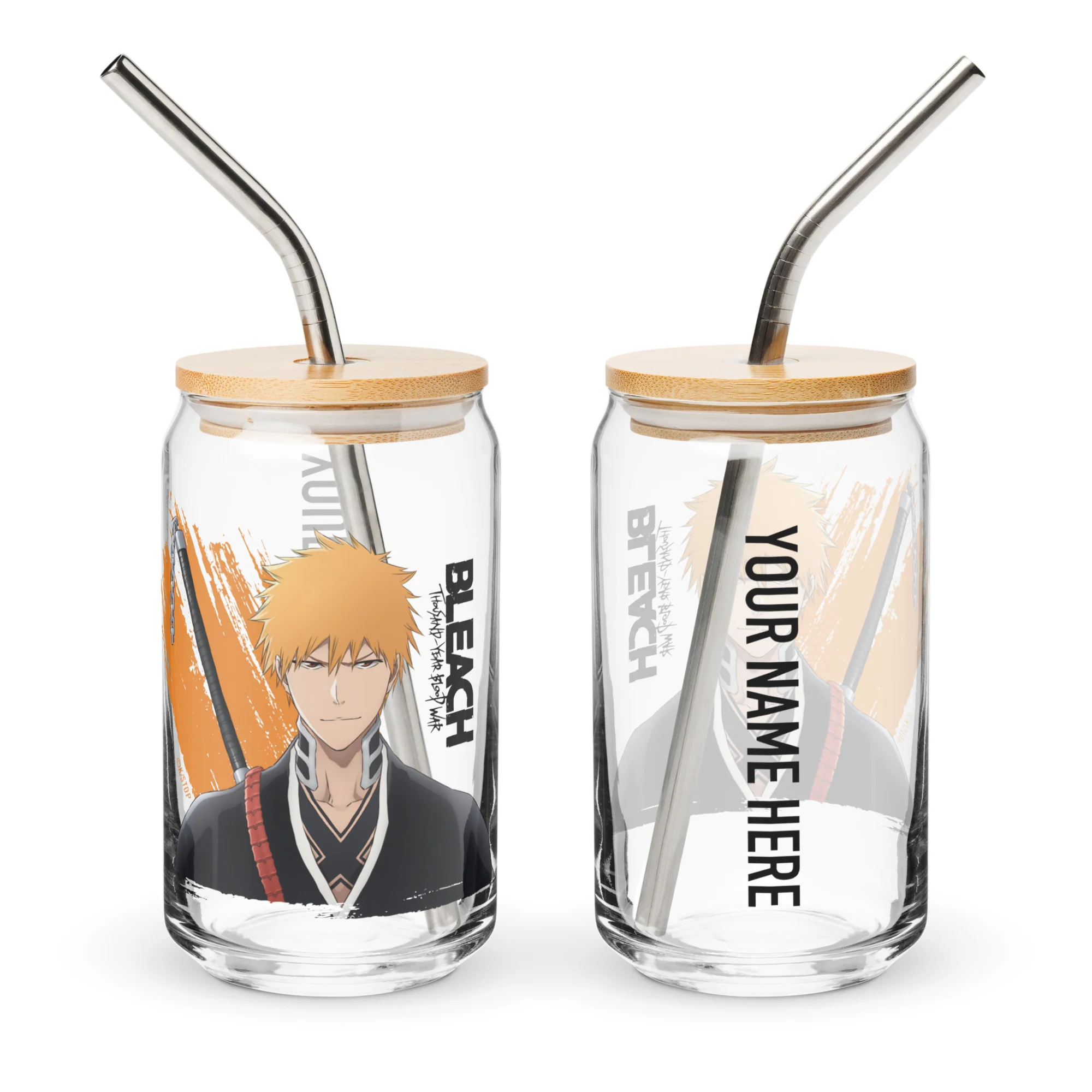 BLEACH: Thousand-Year Blood War Ichigo Personalized Can-Shaped Glass - Image 3
