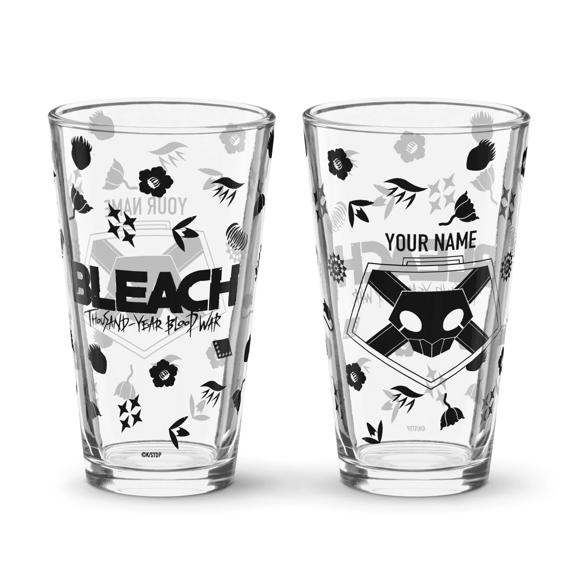 BLEACH: Thousand-Year Blood War Soul Reaper Badge Personalized Pint Glass - Image 3