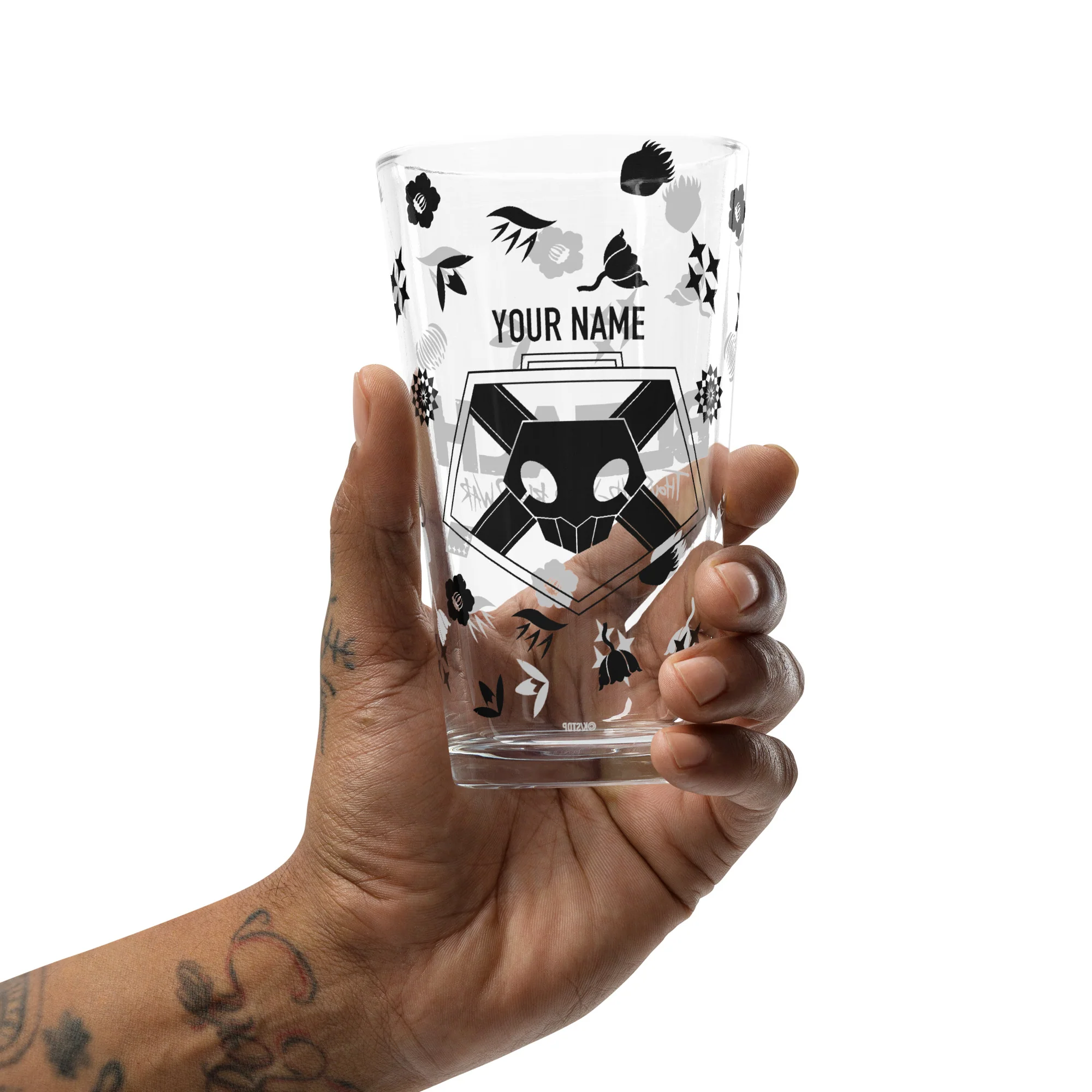 BLEACH: Thousand-Year Blood War Soul Reaper Badge Personalized Pint Glass - Image 5