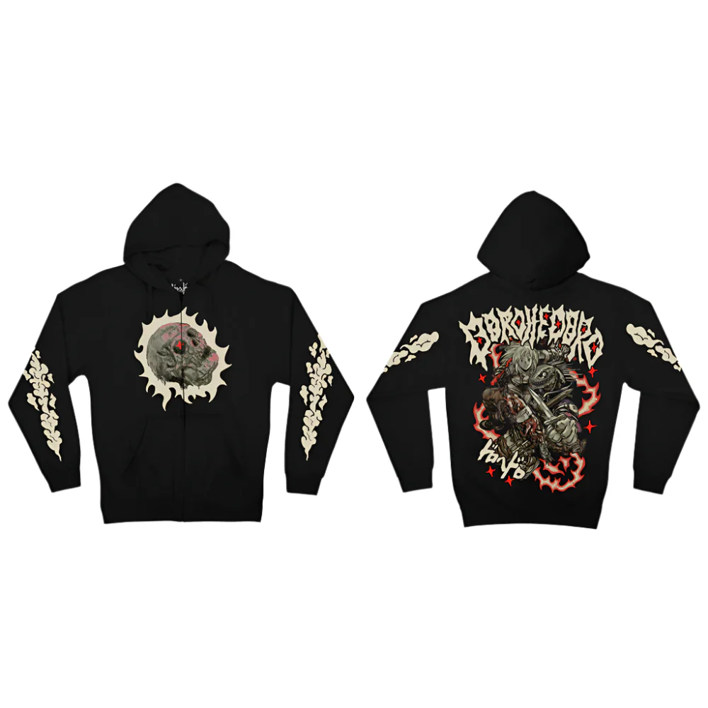 Dorohedoro Skull Zip-Up Hoodie - Image 3