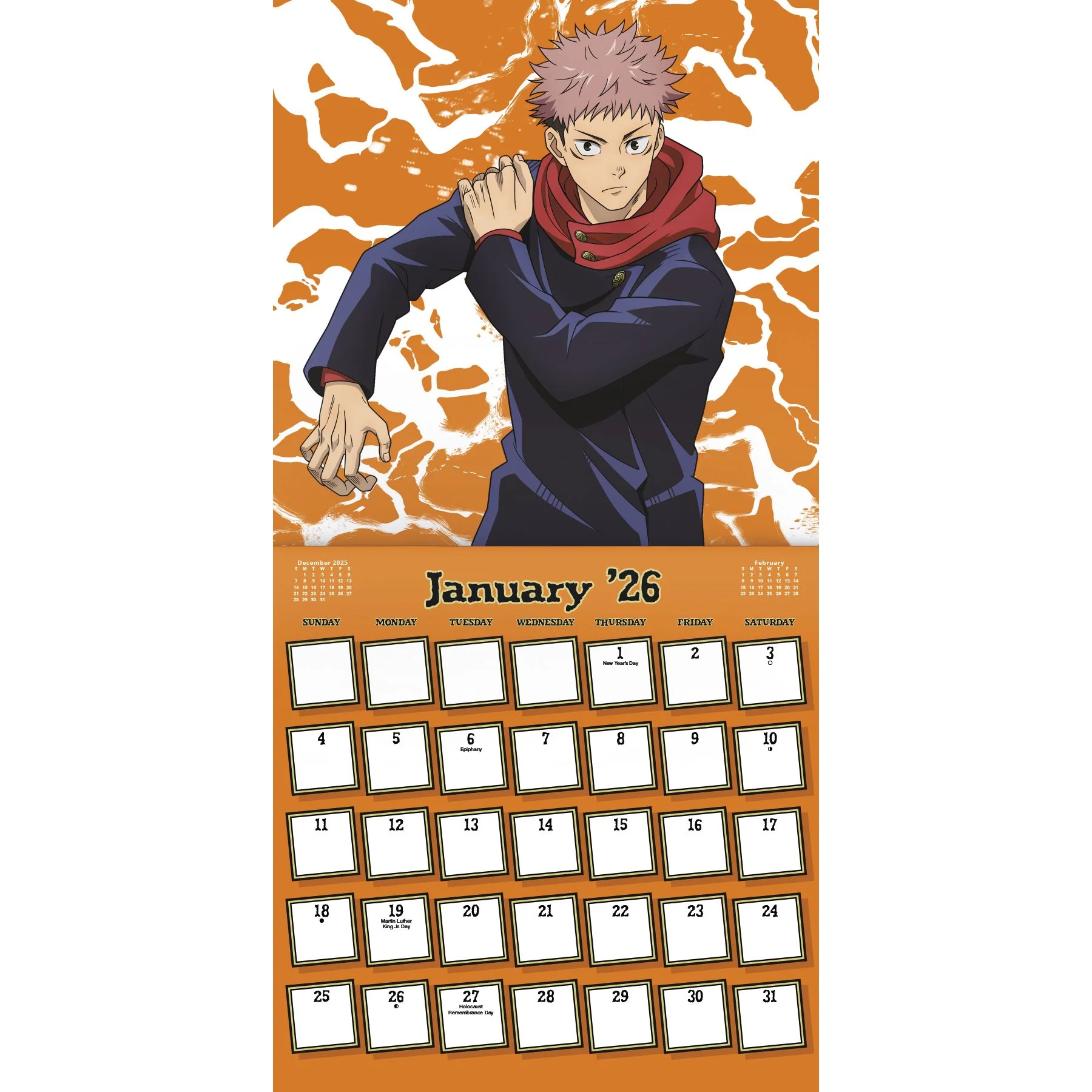 Jujutsu Kaisen 2026 16-Month Wall Calendar - Image 3