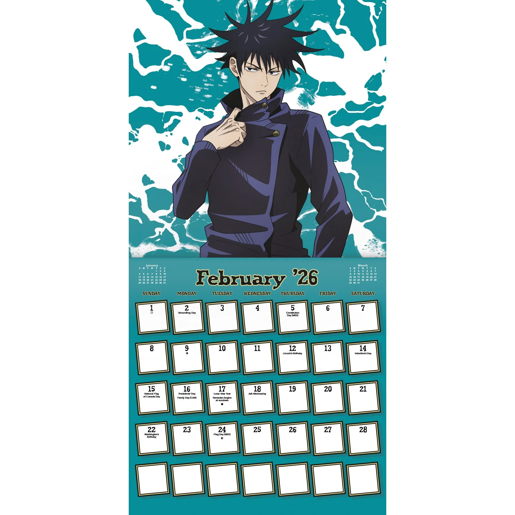 Jujutsu Kaisen 2026 16-Month Wall Calendar - Image 4