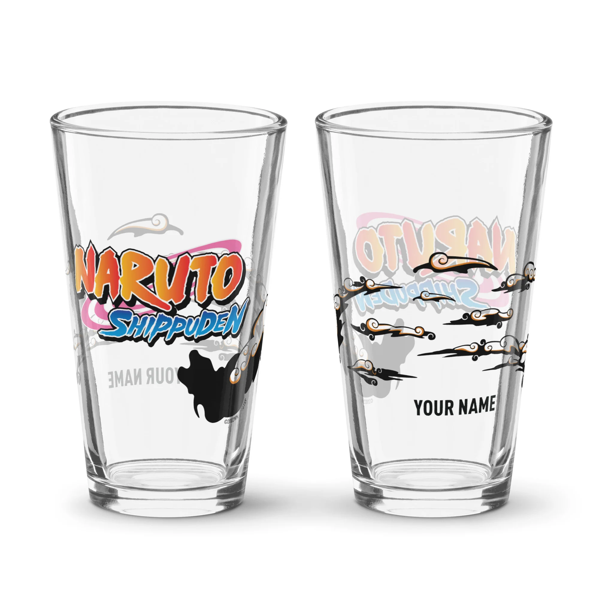 Naruto Shippuden Logo Personalized Pint Glass - Image 3