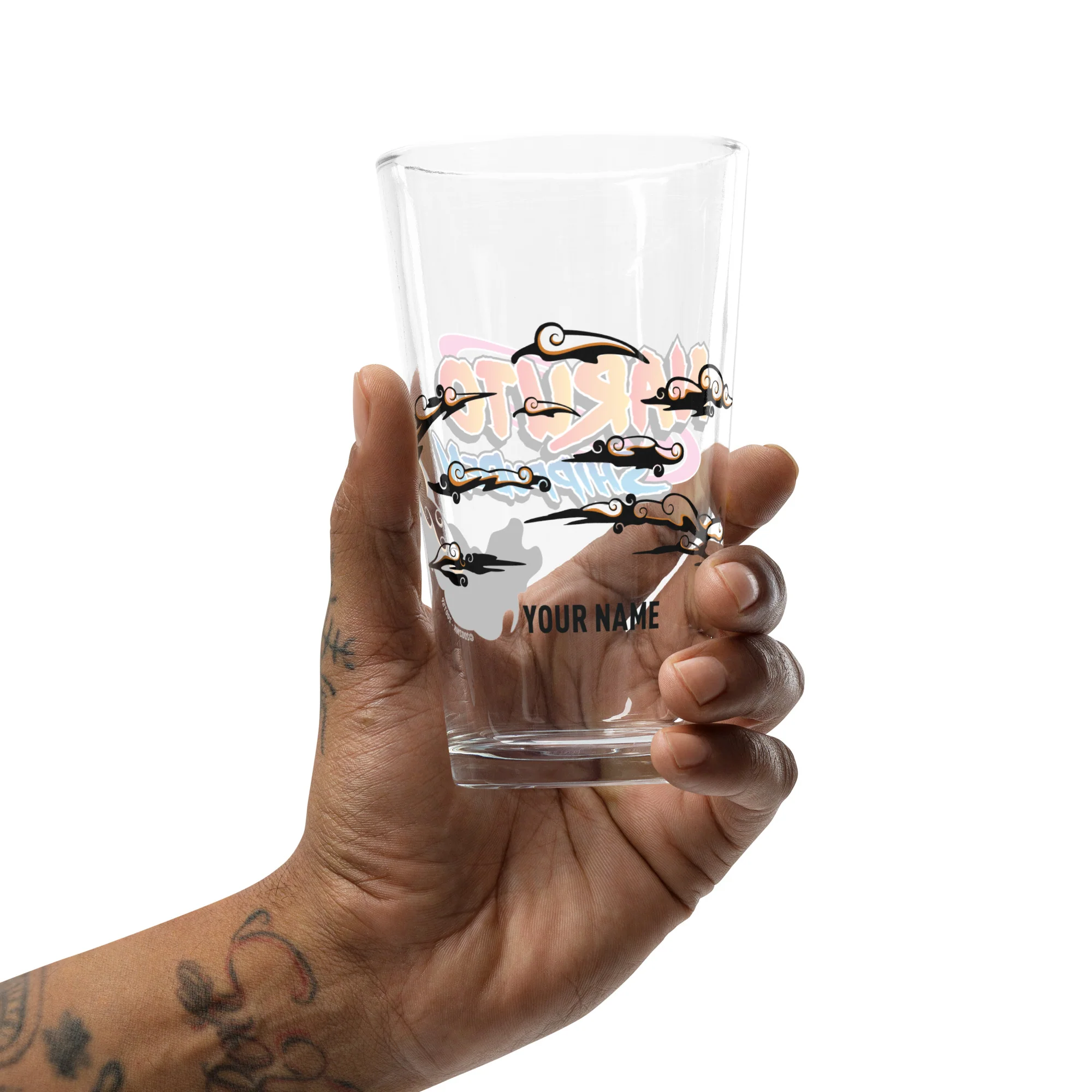 Naruto Shippuden Logo Personalized Pint Glass - Image 5