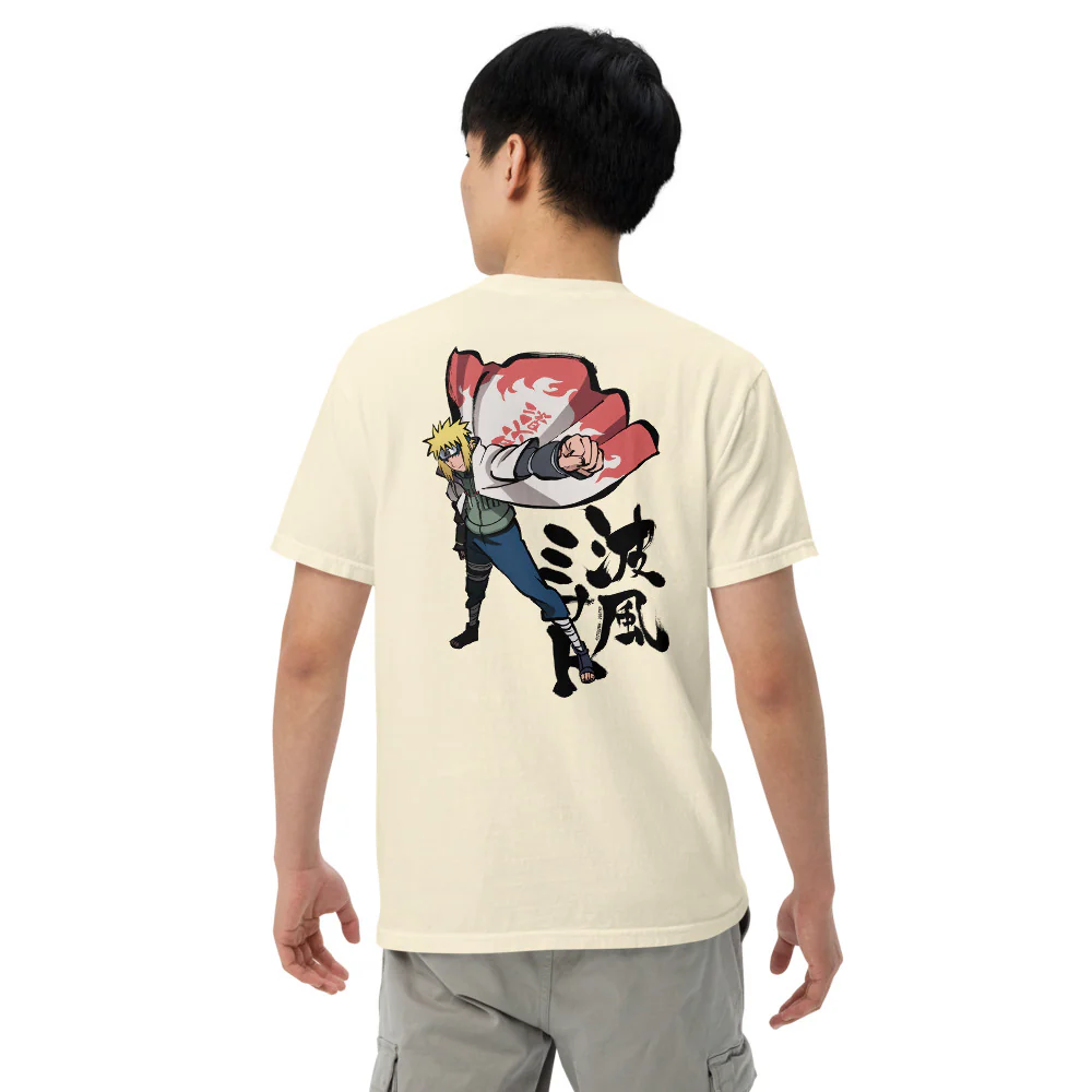 Naruto Shippuden Minato Namikaze Embroidered T-Shirt - Image 5