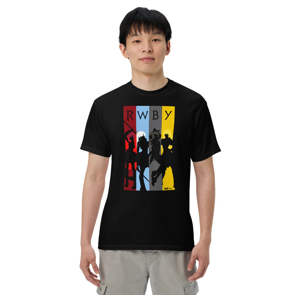 RWBY Character Silhouettes Comfort Colors T-Shirt - Image 3