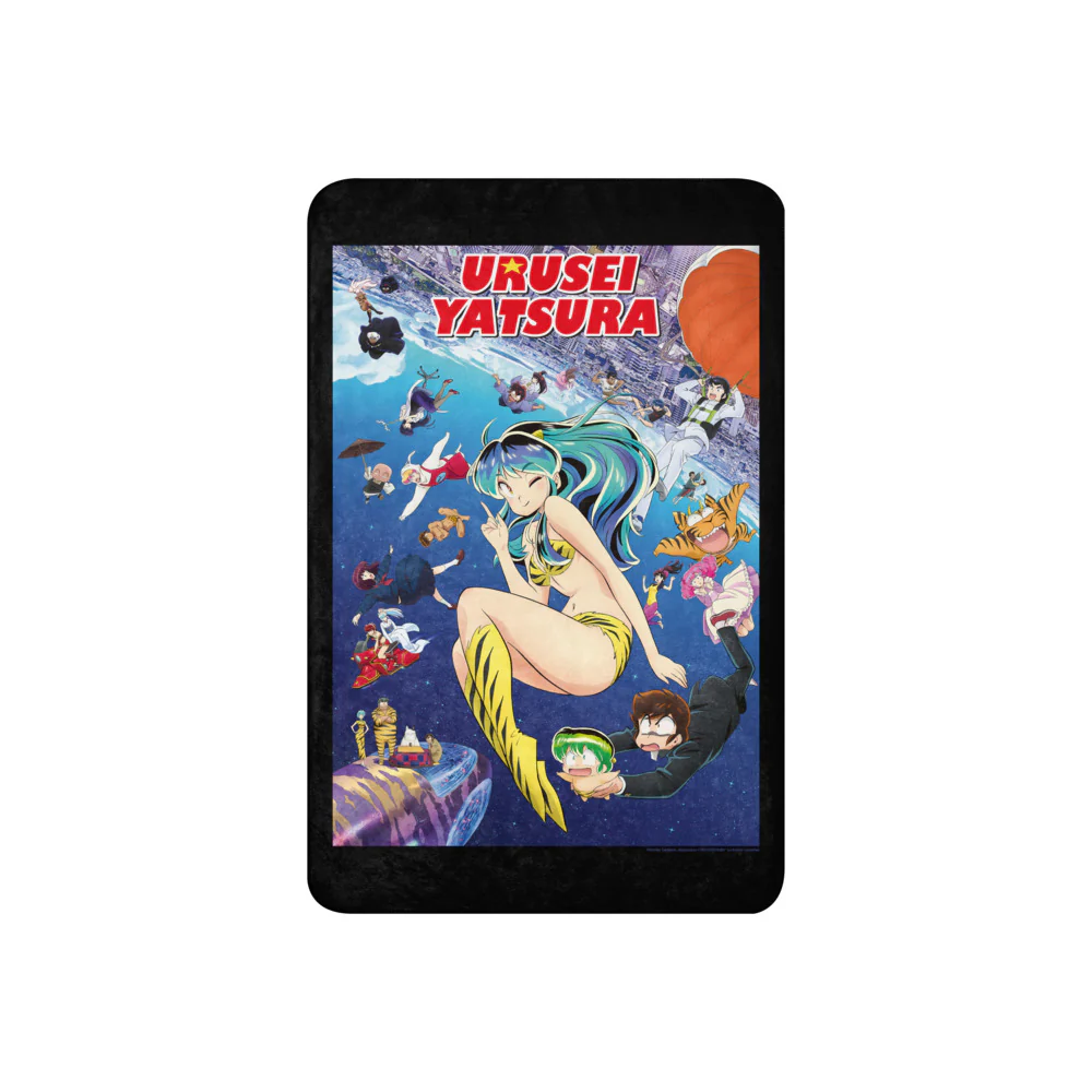 Urusei Yatsura Key Art Sherpa Blanket - Image 5