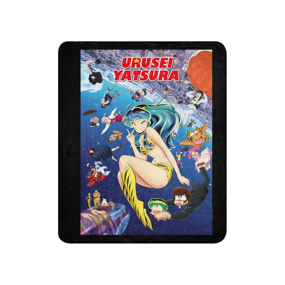 Urusei Yatsura Key Art Sherpa Blanket - Image 6